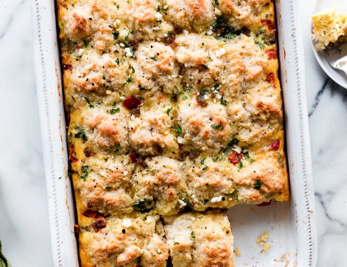 Biscuit Breakfast Casserole suggested serving
