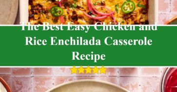 Easy Chicken and Rice Enchilada Casserole
