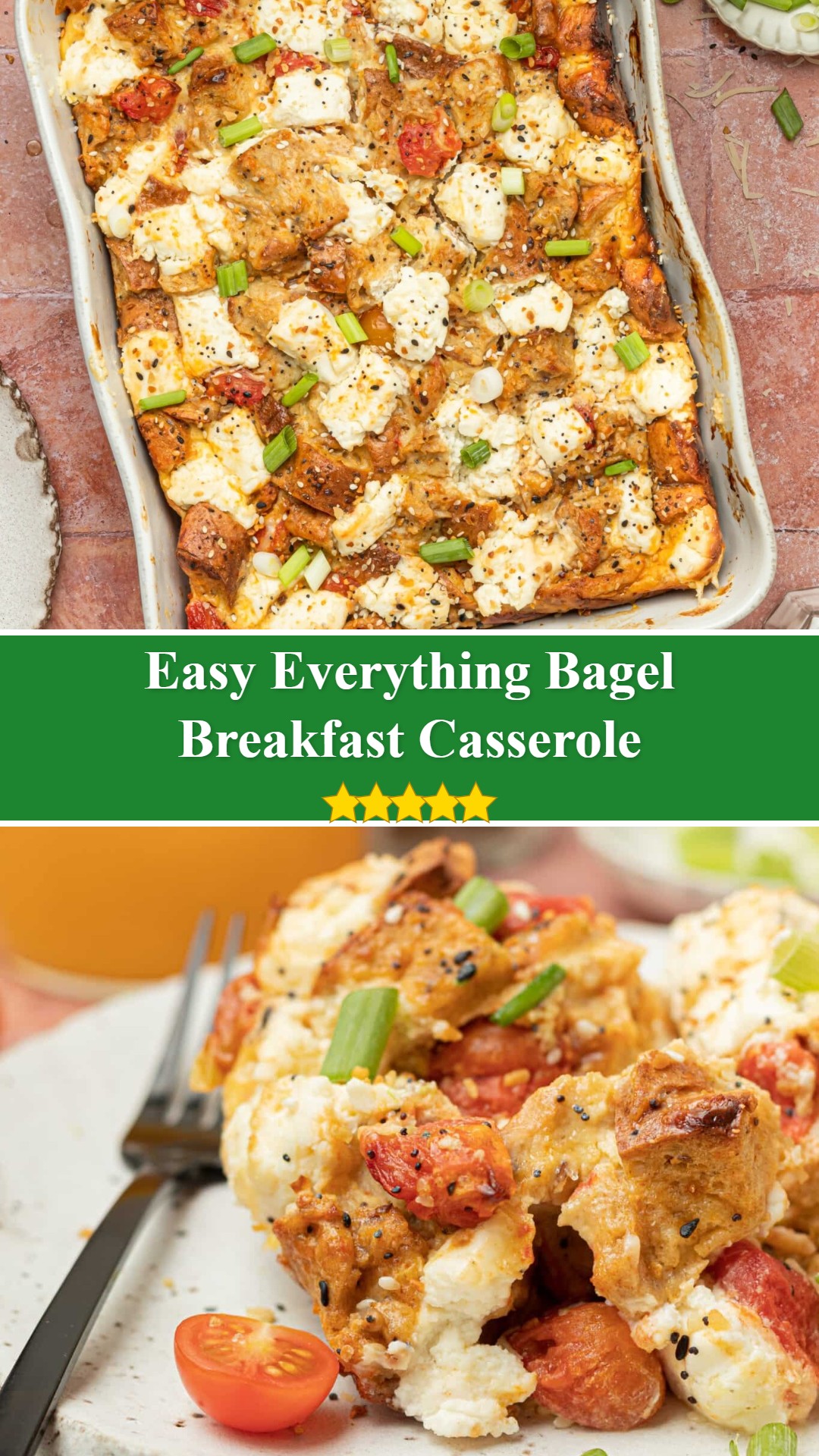Everything Bagel Breakfast Casserole