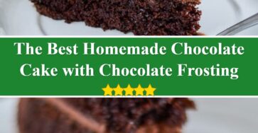 Homemade Chocolate Cake with Chocolate Frosting