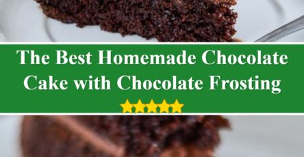 Homemade Chocolate Cake with Chocolate Frosting