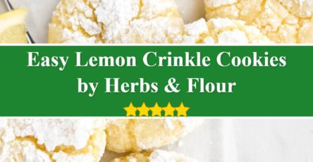 Lemon Crinkle Cookies - Herbs & Flour