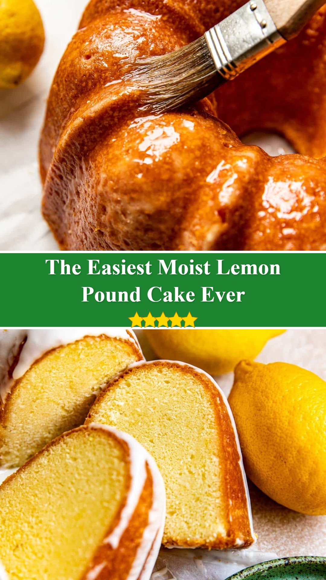 Moist Lemon Pound Cake