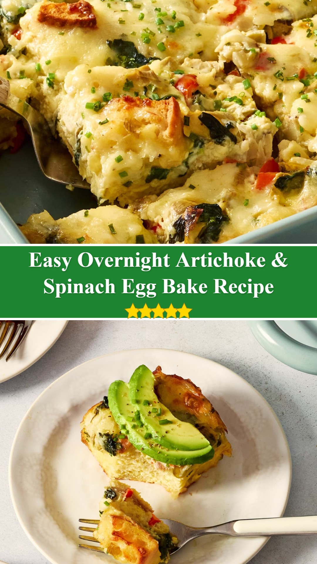 Overnight Artichoke & Spinach Egg Bake