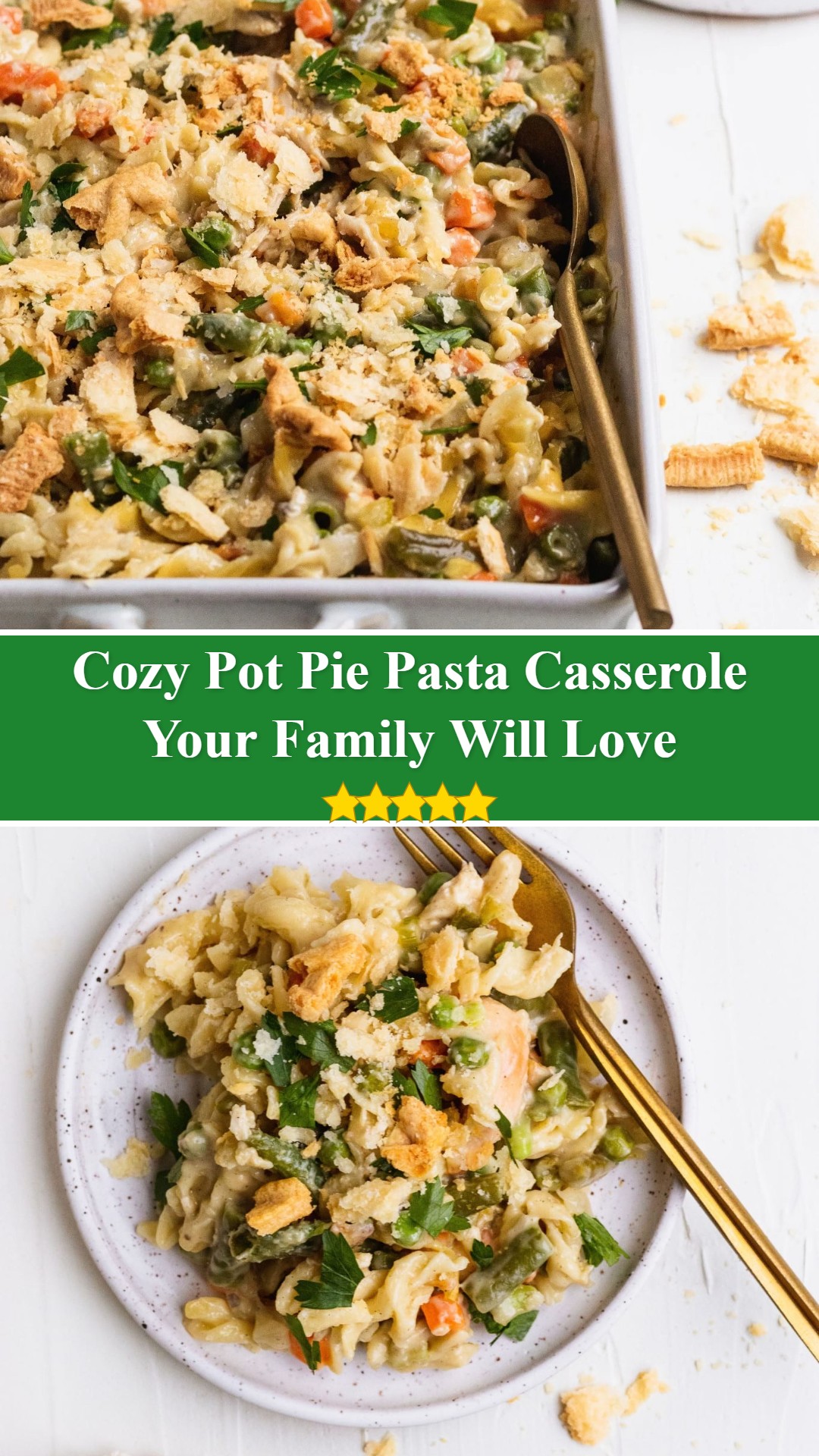 Pot Pie Pasta Casserole
