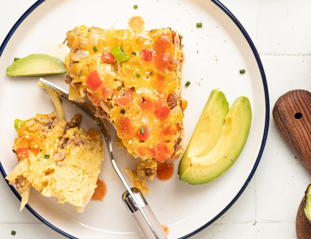Slow Cooker Breakfast Casserole suggested serving