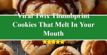 Twix Thumbprint Cookies